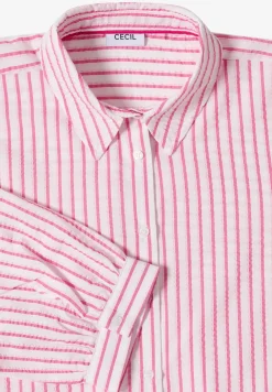 Bluse in Seersucker Qualität