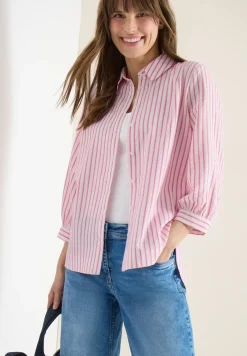 Bluse in Seersucker Qualität