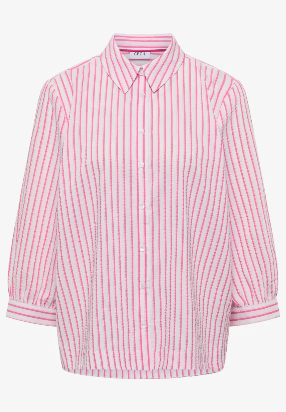 Bluse in Seersucker Qualität