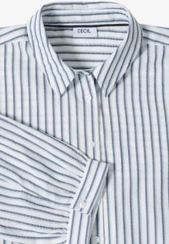 Bluse in Seersucker Qualität