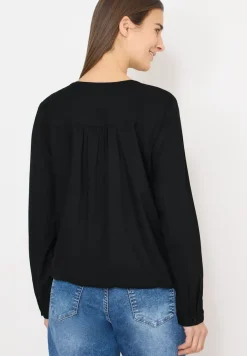 Bluse in Unifarbe