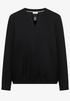Bluse in Unifarbe