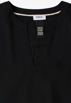 Bluse in Unifarbe