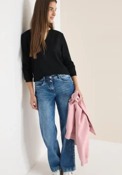 Bluse in Unifarbe