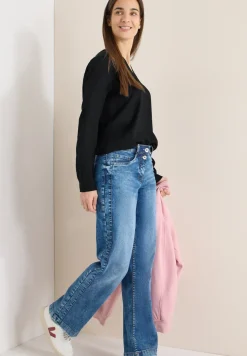Bluse in Unifarbe