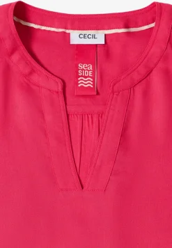 Bluse in Unifarbe