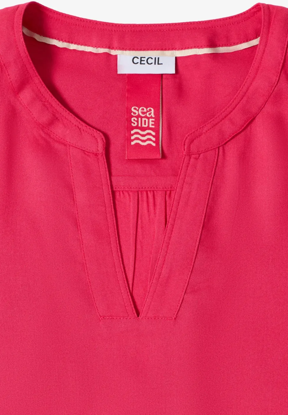 Bluse in Unifarbe
