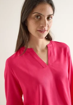 Bluse in Unifarbe