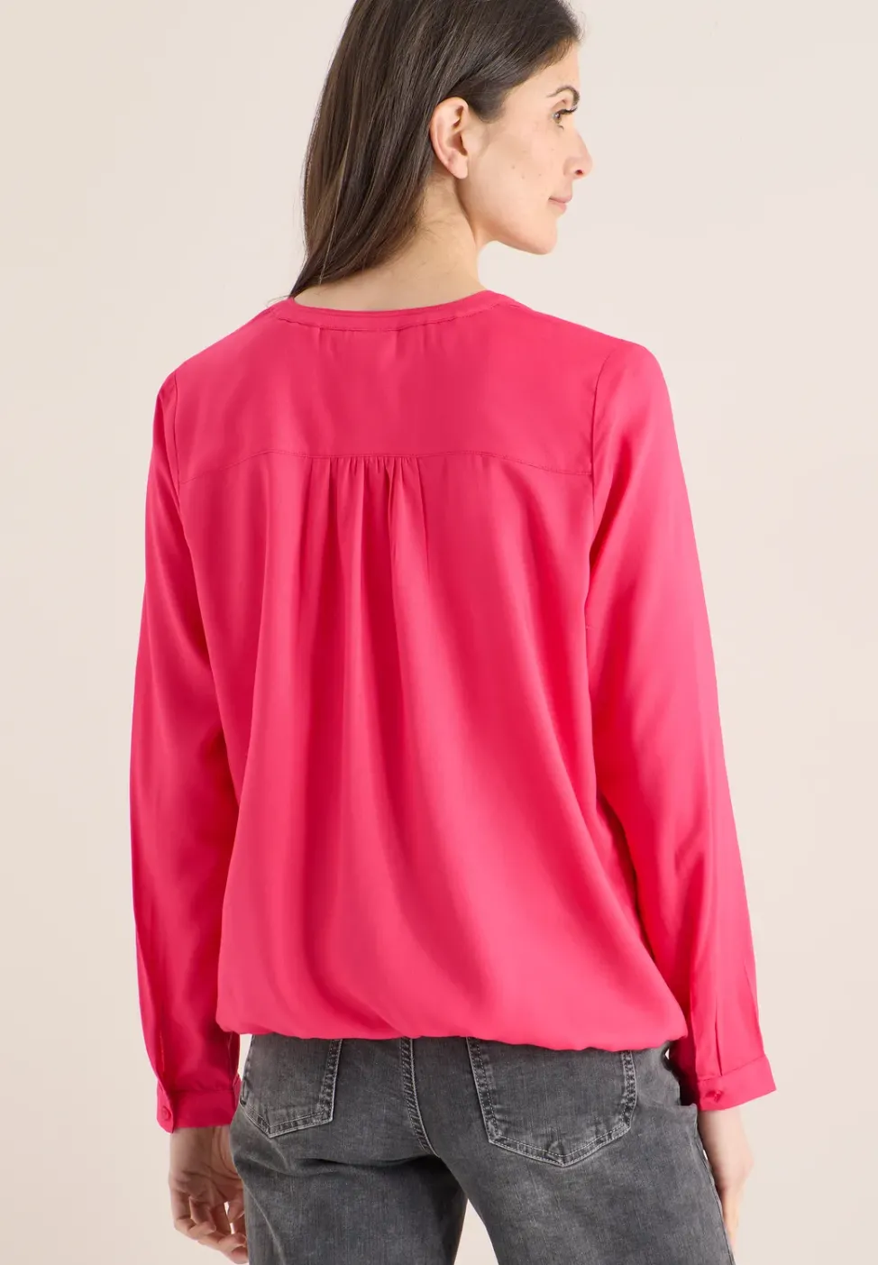 Bluse in Unifarbe