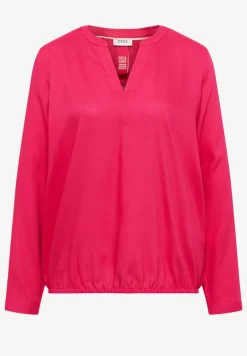 Bluse in Unifarbe
