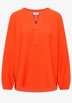 Bluse in Unifarbe