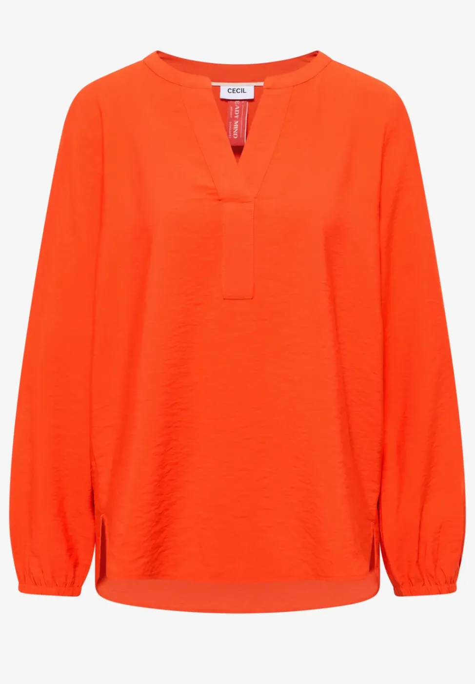 Bluse in Unifarbe