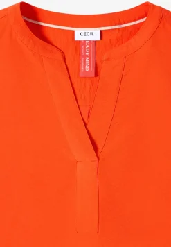 Bluse in Unifarbe