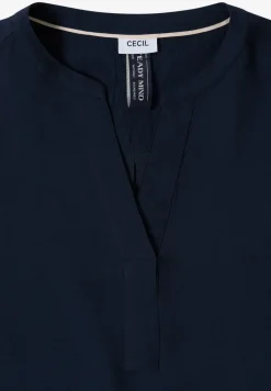 Bluse in Unifarbe