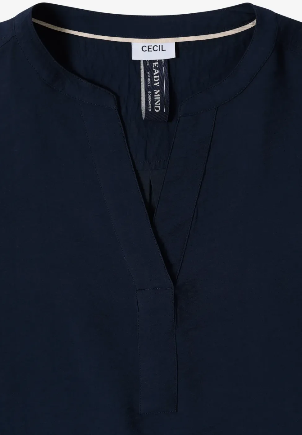 Bluse in Unifarbe