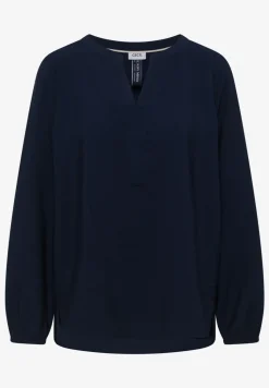 Bluse in Unifarbe
