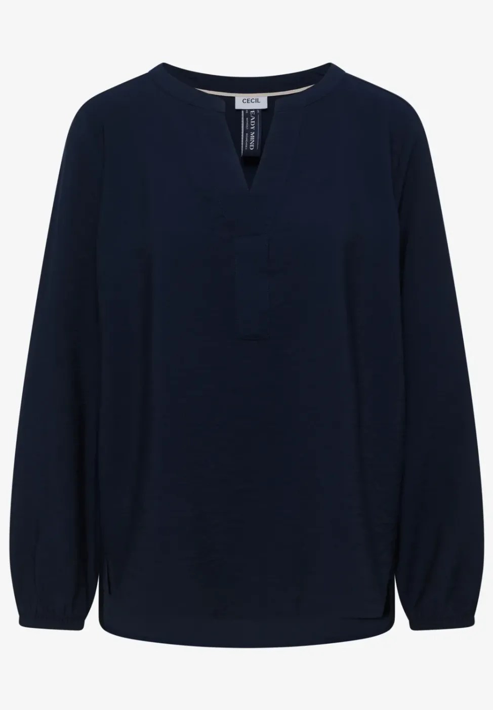 Bluse in Unifarbe