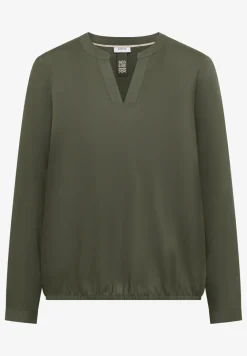 Bluse in Unifarbe