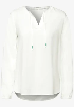 Bluse in Unifarbe