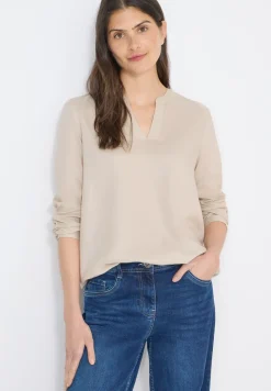 Bluse in Unifarbe