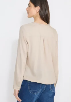 Bluse in Unifarbe