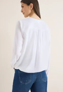 Bluse in Unifarbe