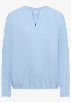 Bluse in Unifarbe