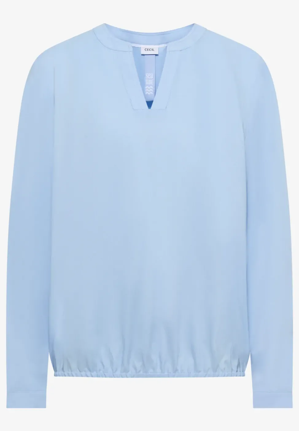 Bluse in Unifarbe
