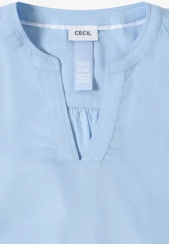 Bluse in Unifarbe