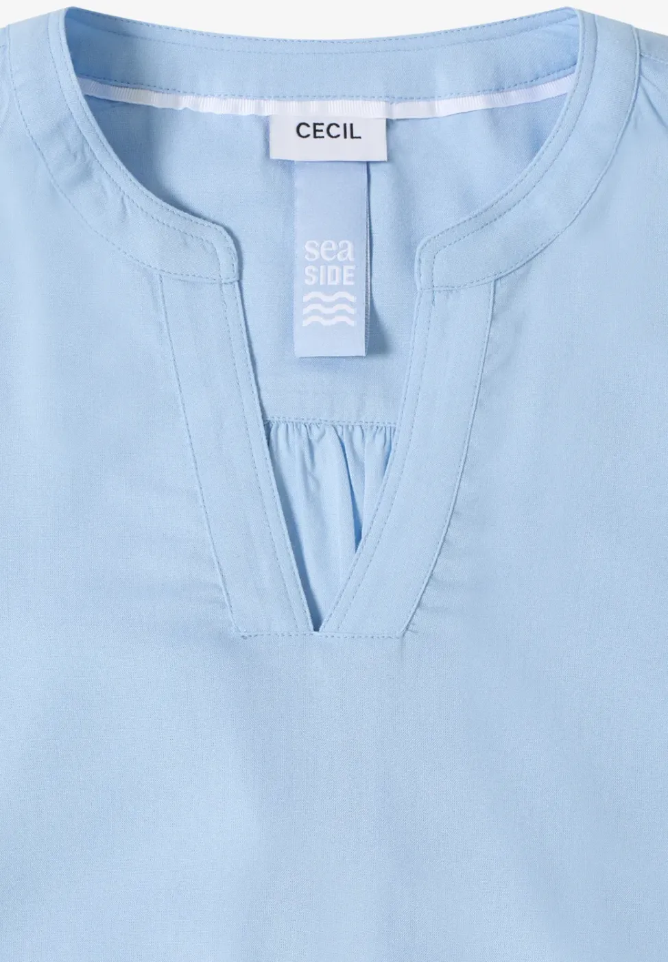 Bluse in Unifarbe