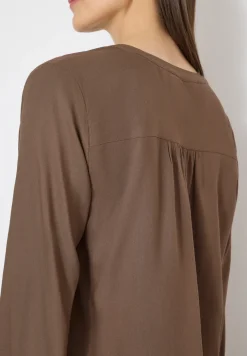 Bluse in Unifarbe