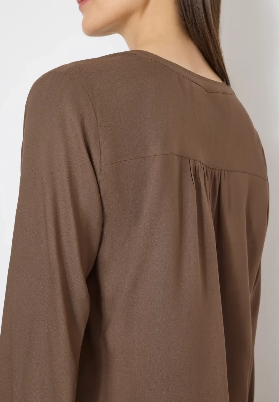 Bluse in Unifarbe