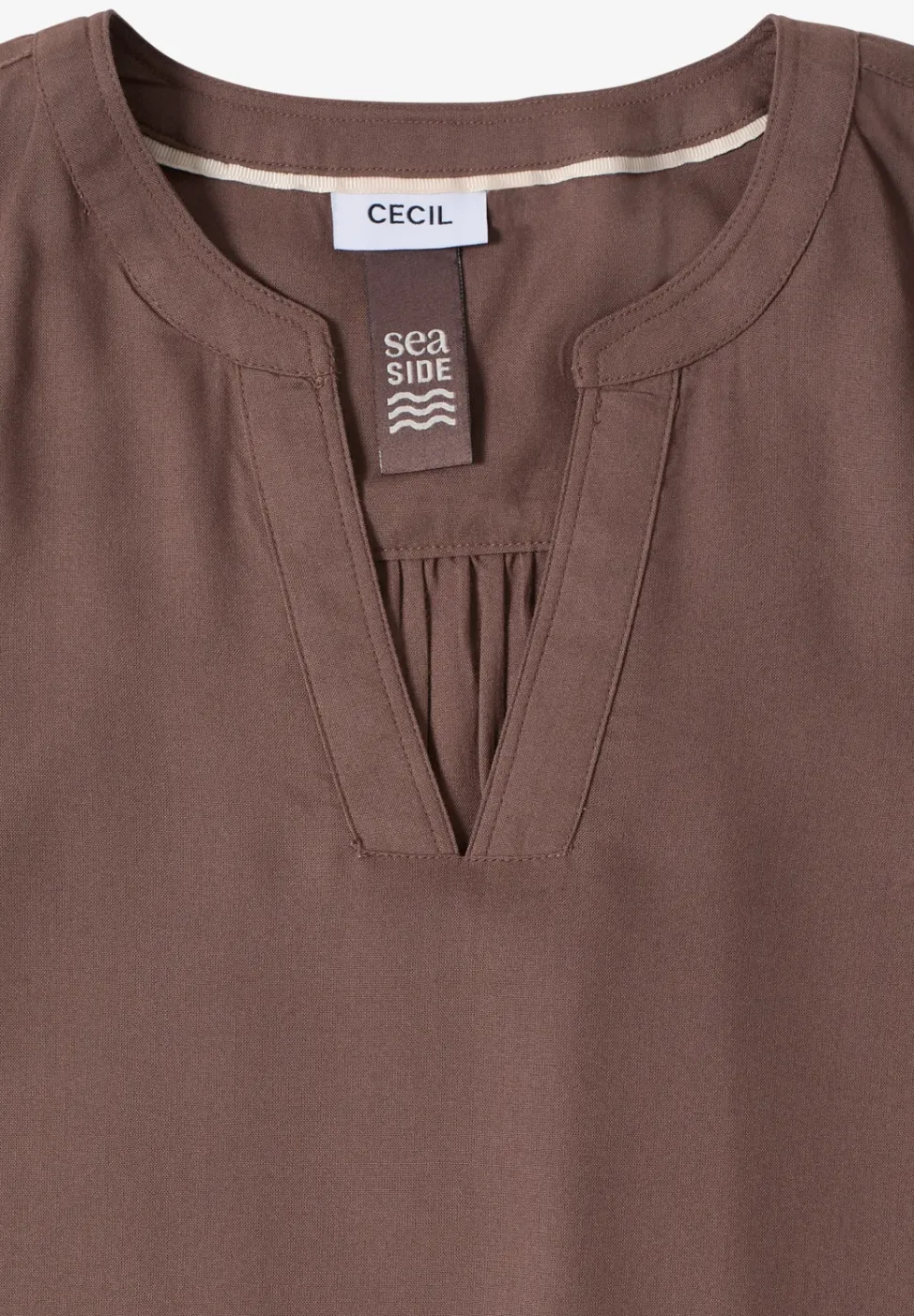 Bluse in Unifarbe