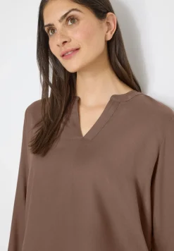 Bluse in Unifarbe