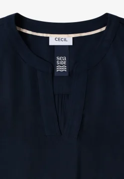 Bluse in Unifarbe