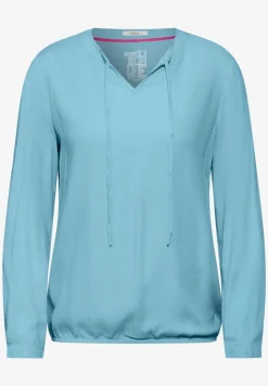 Bluse mit elastischem Saum