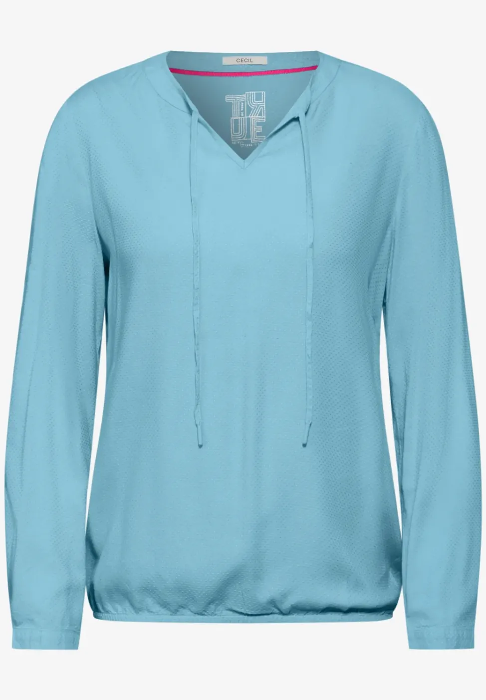 Bluse mit elastischem Saum