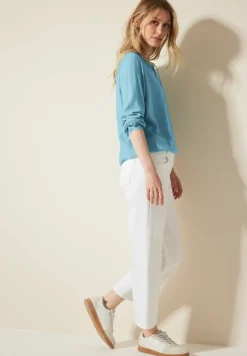 Bluse mit elastischem Saum