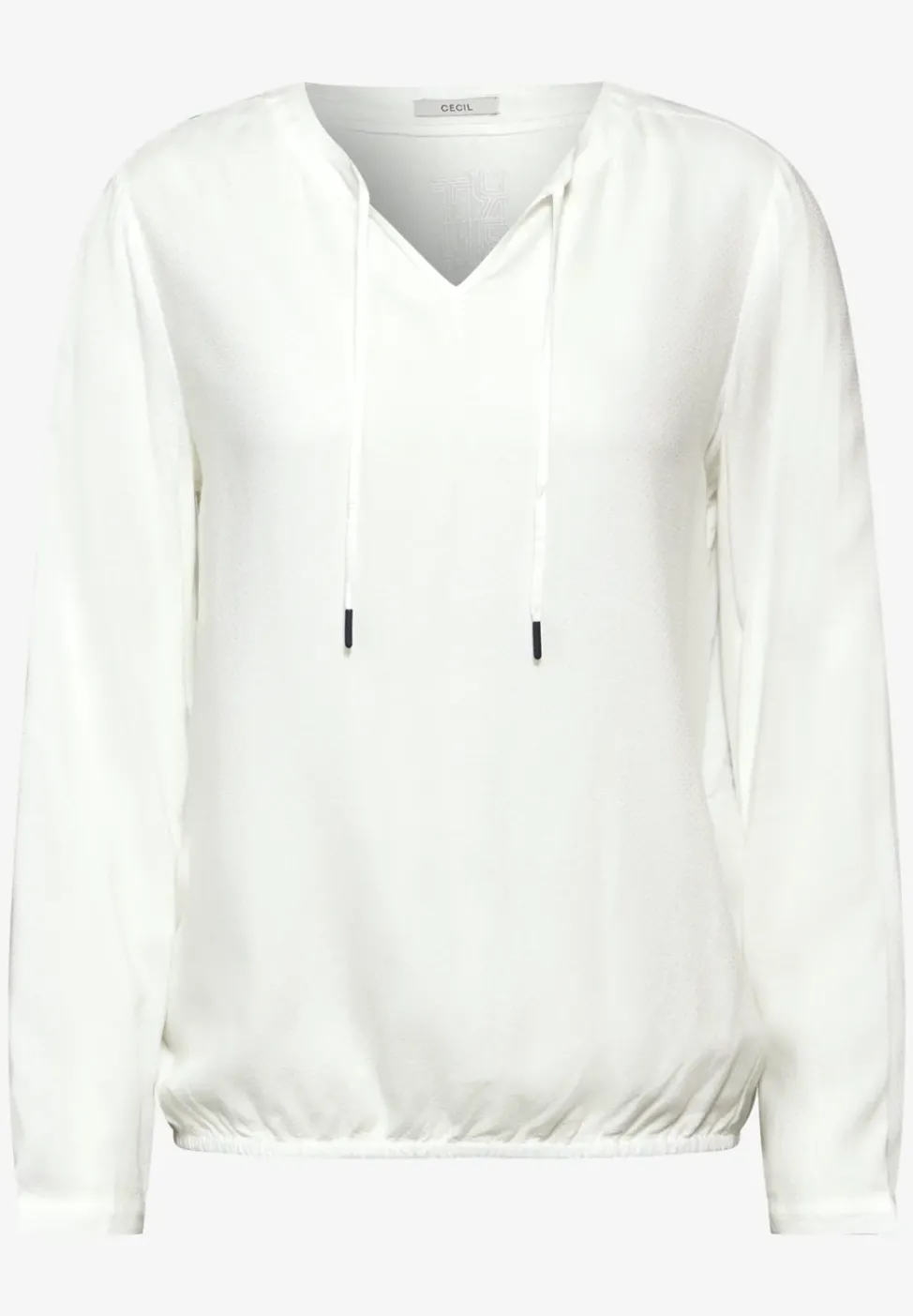 Bluse mit elastischem Saum