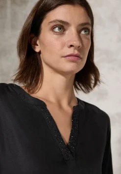 Bluse mit Glitzer-Details
