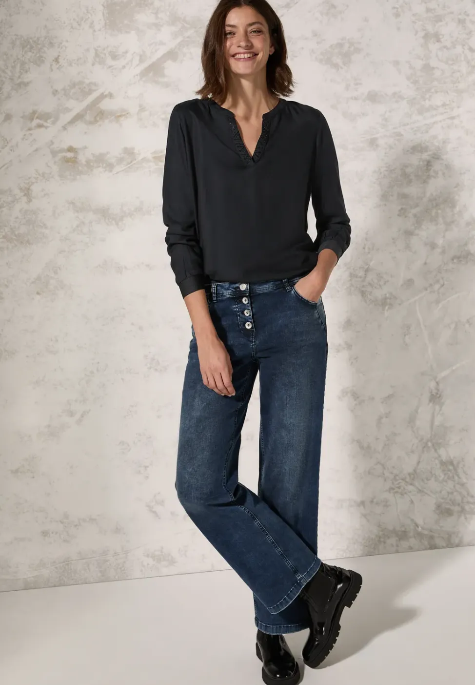Bluse mit Glitzer-Details