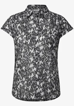 Bluse mit Minimal Print