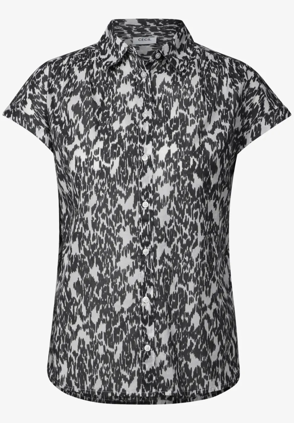 Bluse mit Minimal Print