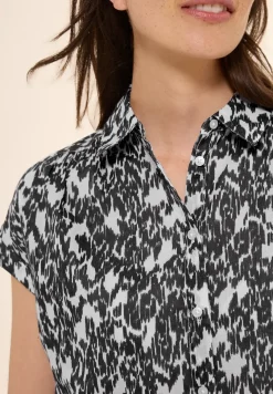 Bluse mit Minimal Print