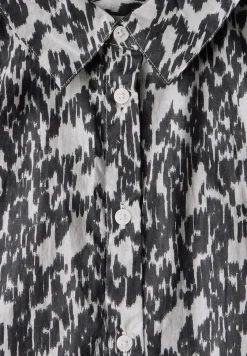 Bluse mit Minimal Print