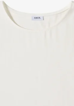 Bluse mit Rundhals und Knotendetail