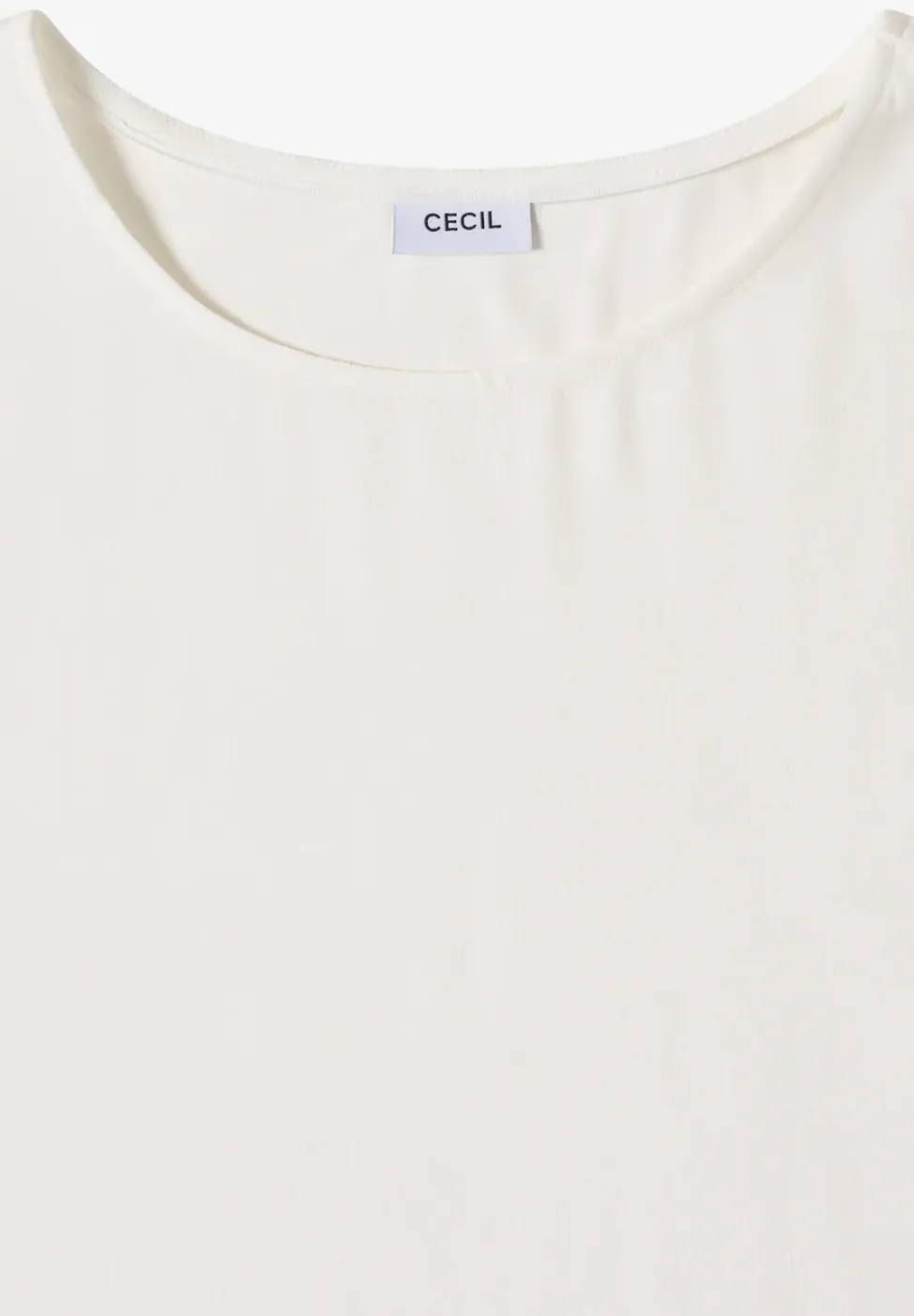 Bluse mit Rundhals und Knotendetail
