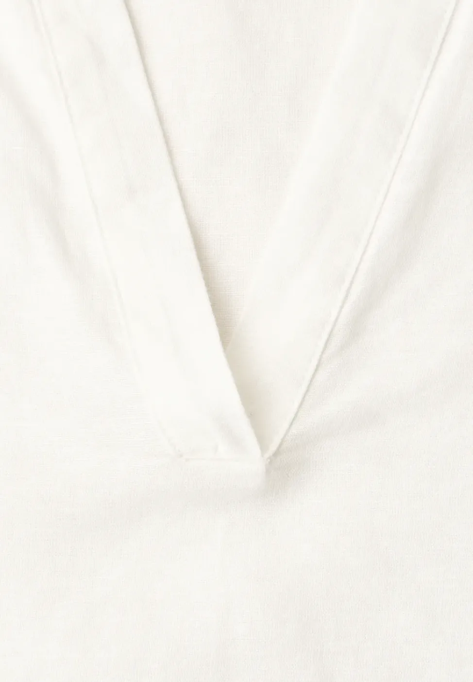 Bluse mit Split Neck aus Leinenmix