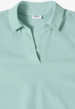 Bluse mit Turn-Up