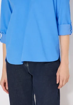 Bluse mit Turn-Up